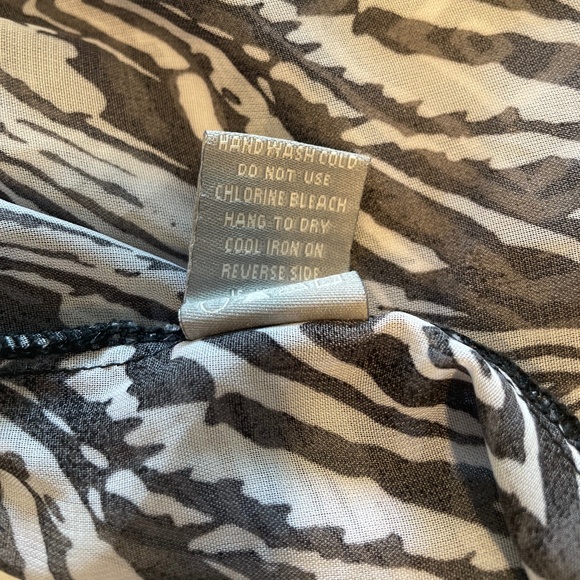 Charlotte Russe Sheer Zebra Print Cami Blouse with Adjustable Straps – Size M - Picture 10 of 15